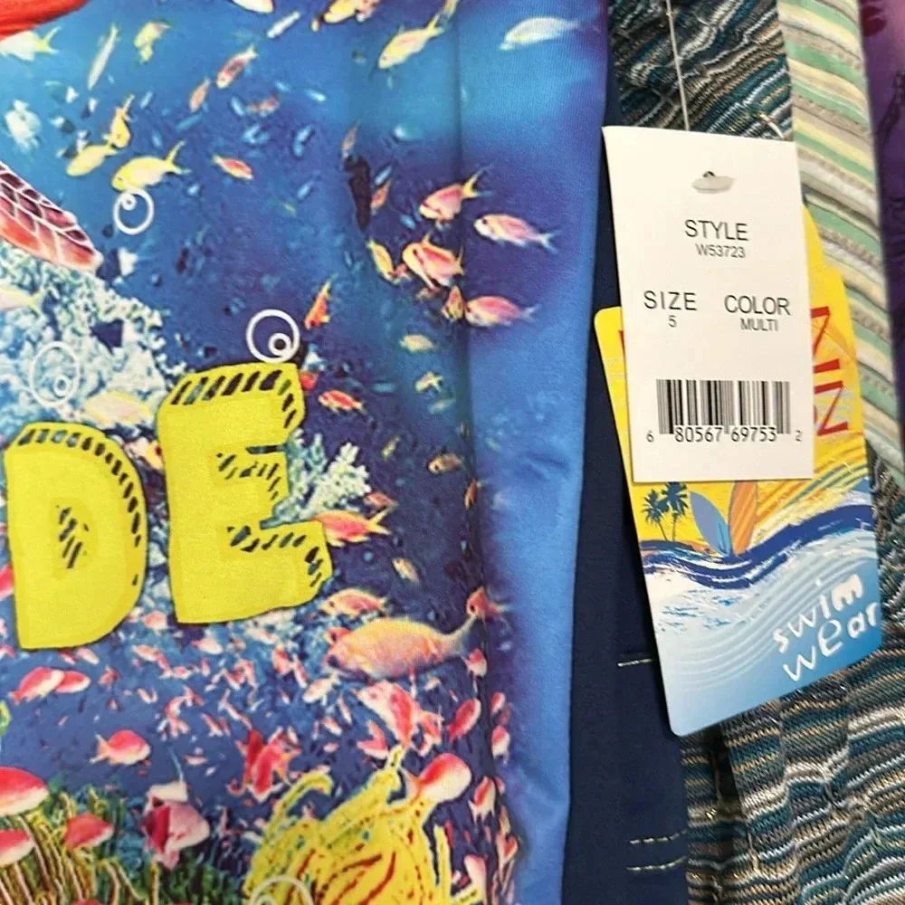 NWT 2PC Boy’s Swim Set Bunz Kidz - Size 5